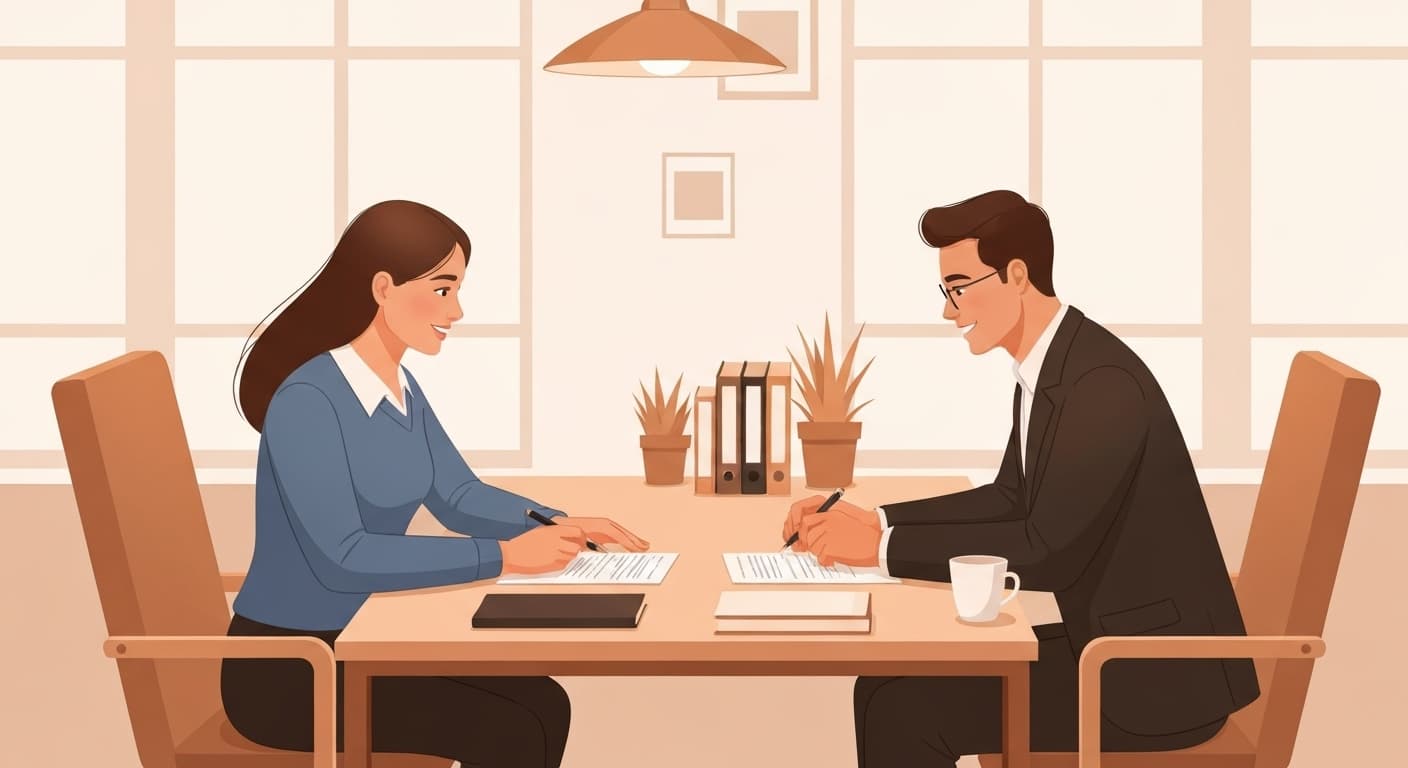 Propriétaire d'espace de coworking consultant un expert en assurance
