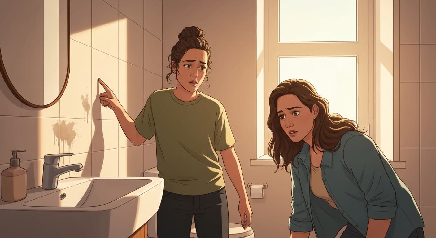 Illustration : Sinistre dégât des eaux dans appartement colocation
