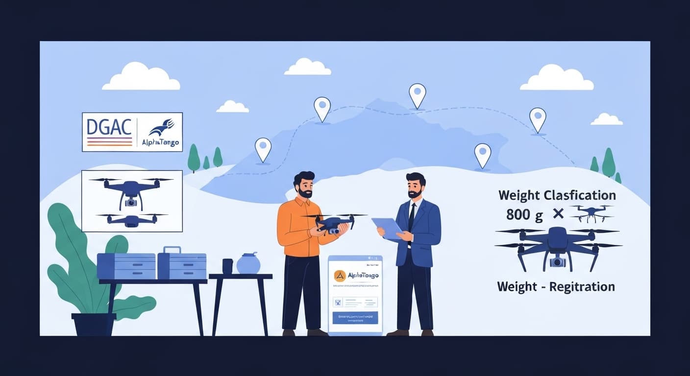 Schéma de la réglementation drone en France 2025