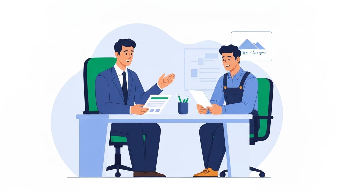 Conseiller French Vest accompagnant un paysagiste dans choix d'assurances professionnelles