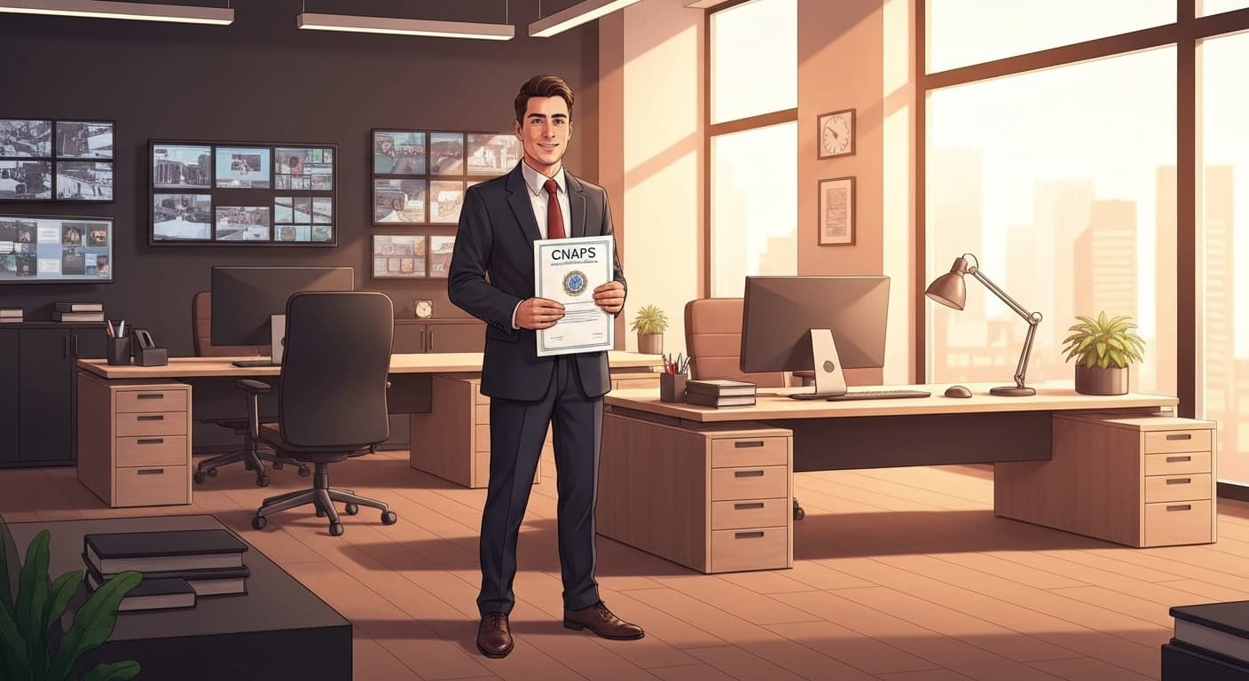 Patron d'entreprise de sécurité avec attestation CNAPS