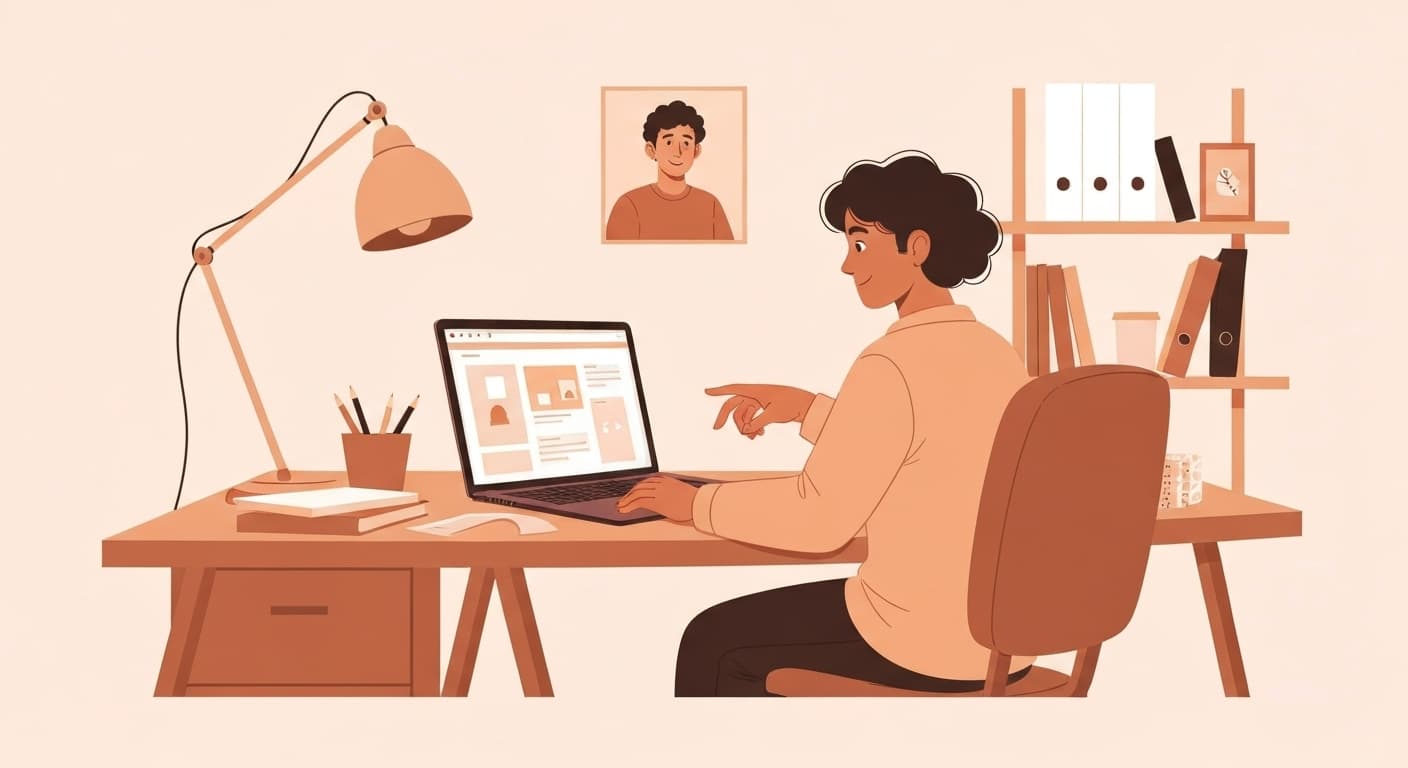 Freelance web designer en consultation client sécurisée
