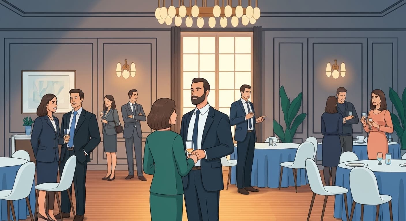 Événement corporate réussi avec participants satisfaits