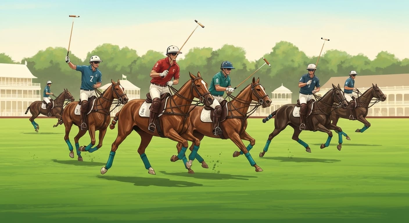 Match de polo professionnel en France avec chevaux argentins de haut niveau