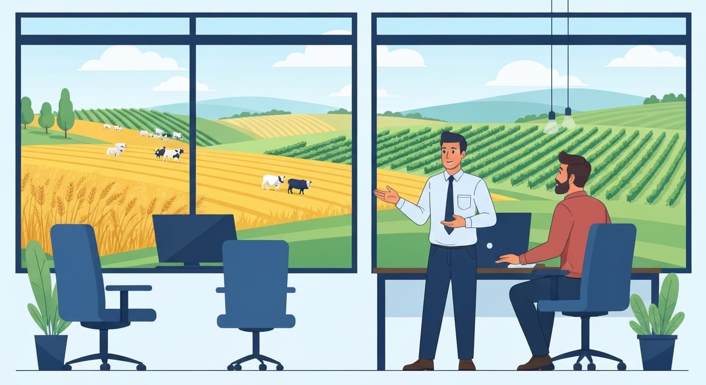 Comparaison visuelle des différents types d'exploitations agricoles