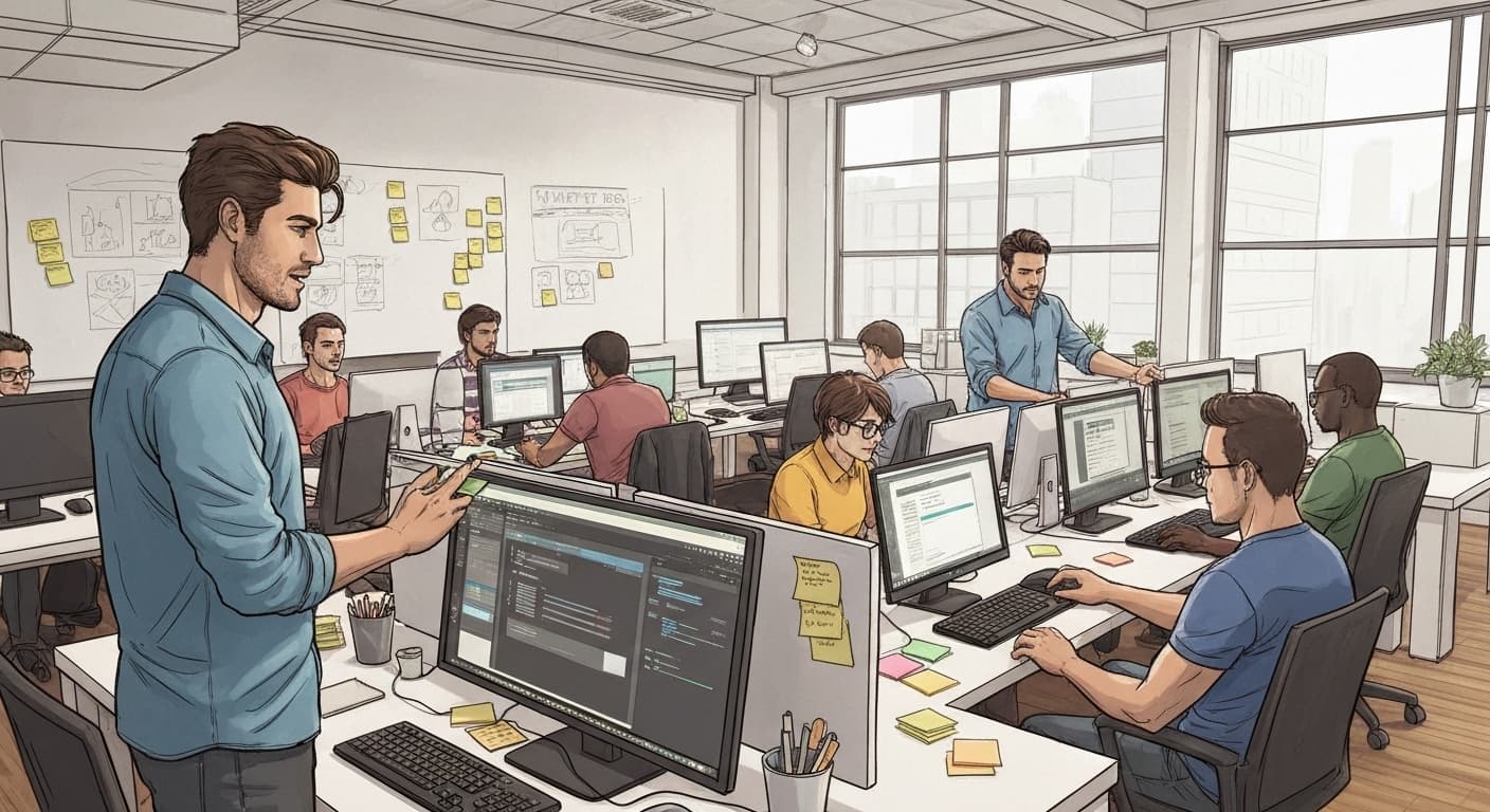 Startup tech française avec fondateur clé et équipe développement