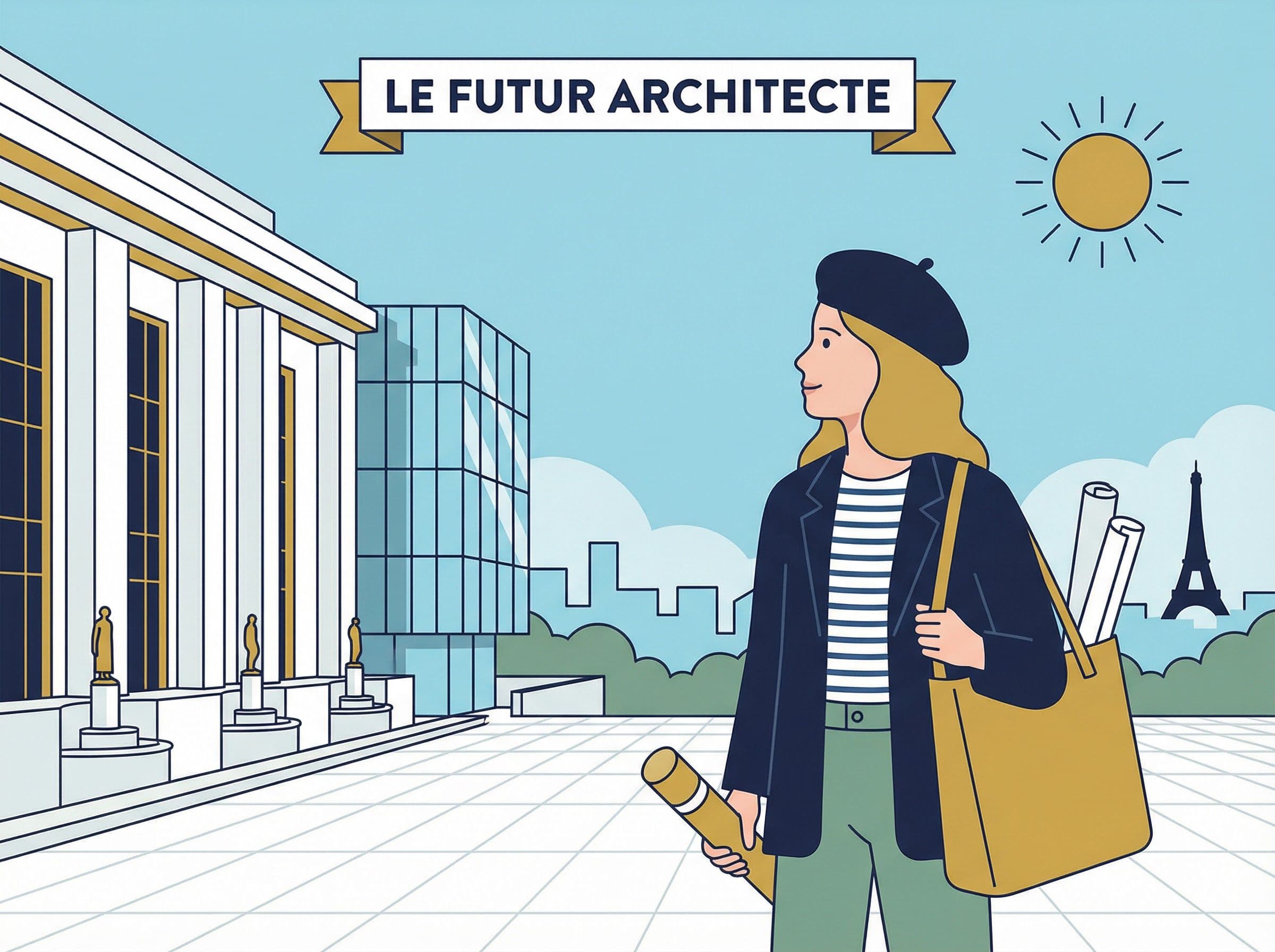 Jeune architecte diplômé débutant sa carrière en France