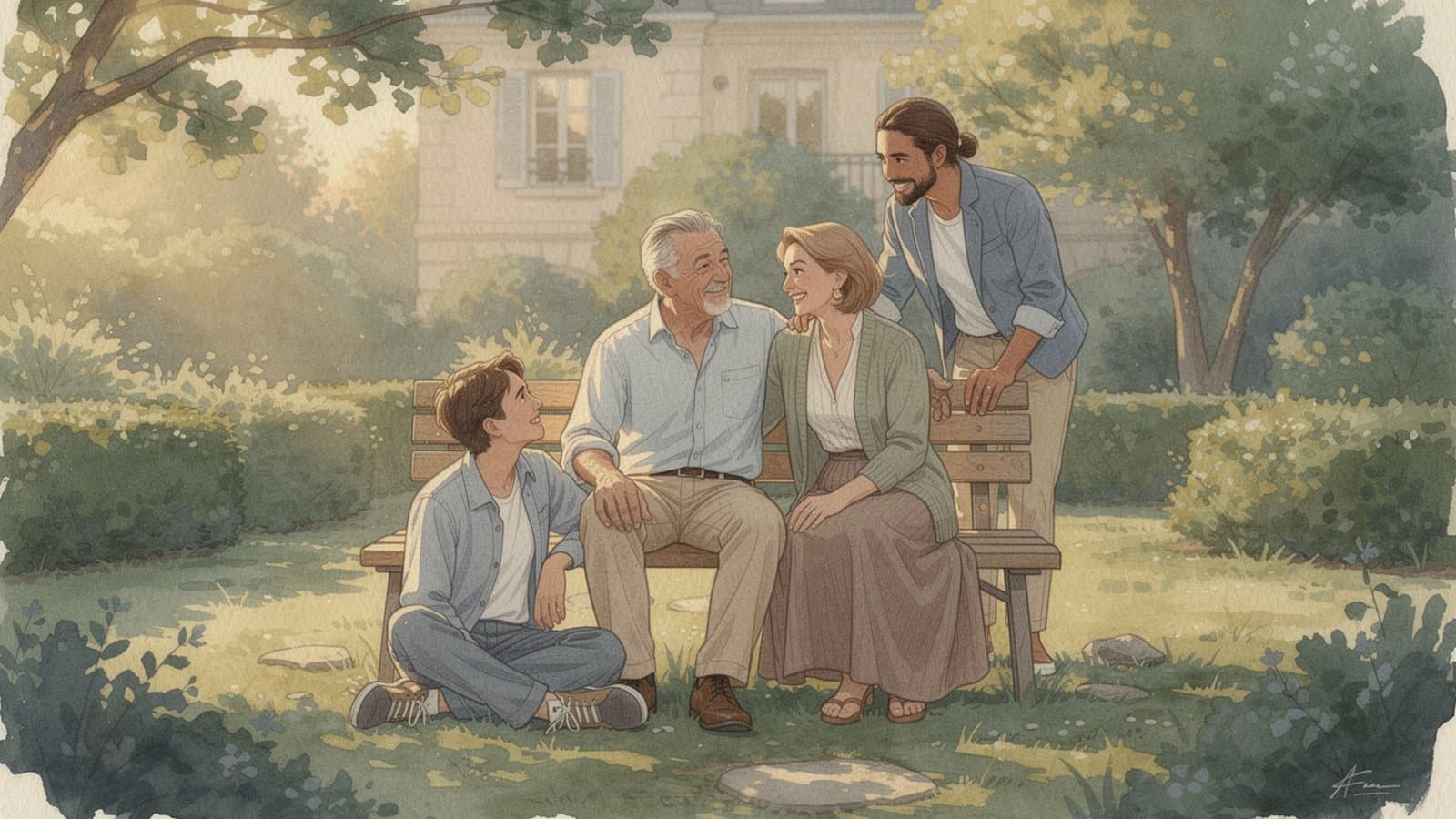 Famille française sereine grâce au PER Individuel French Vest