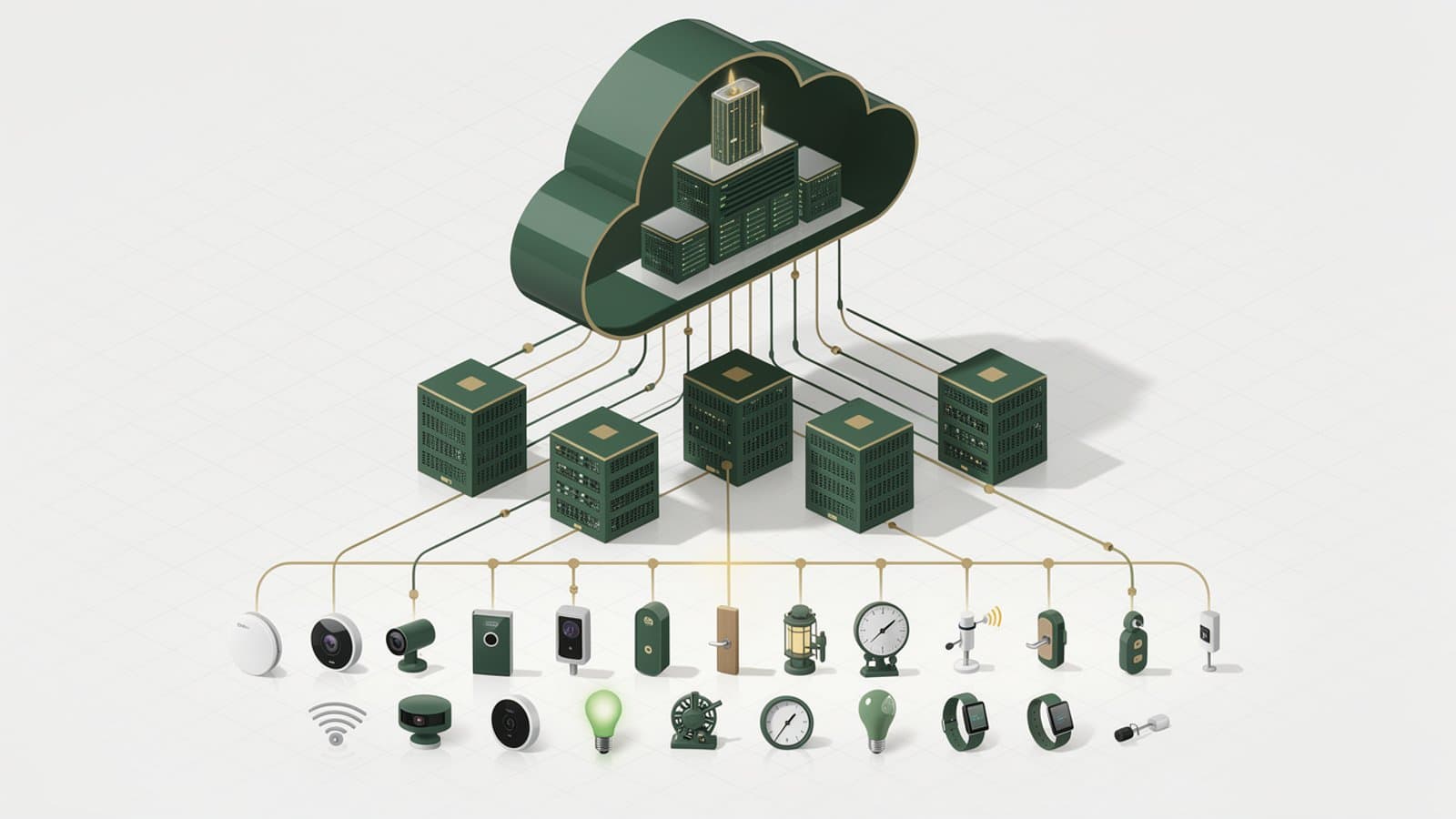 Schéma de l'architecture edge computing : cloud central, data centers régionaux et micro data centers locaux