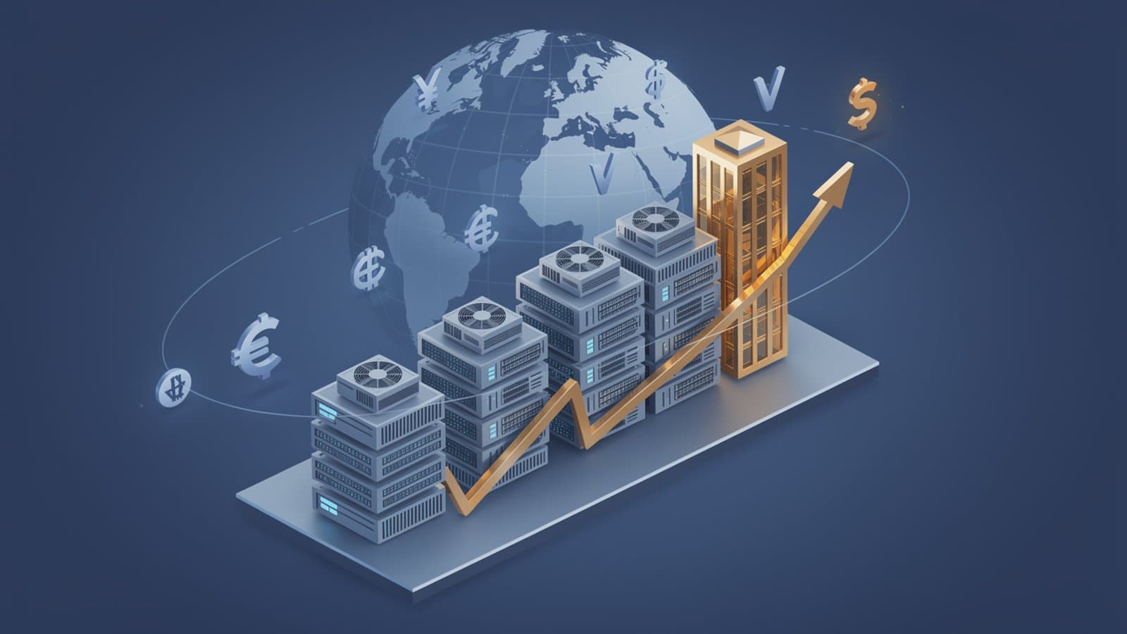 Graphique de l'évolution du marché data center IA mondial 2022 à 2031